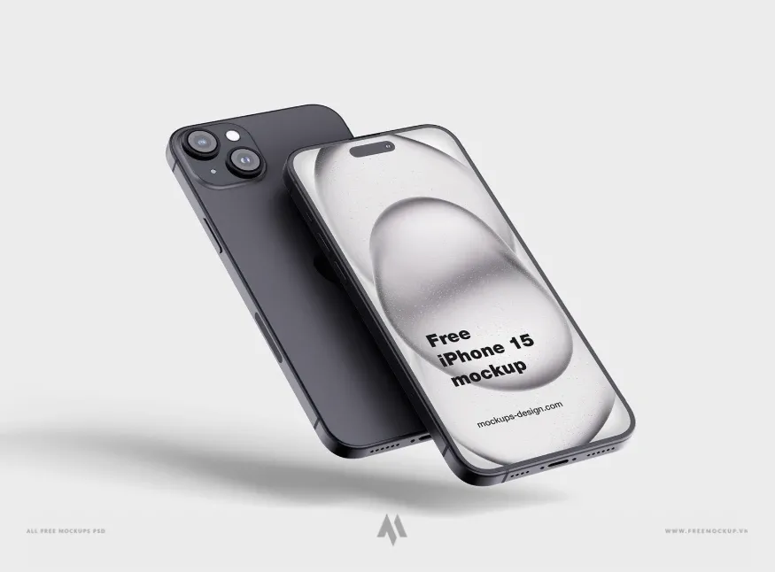 Mockup iPhone 15 miễn phí