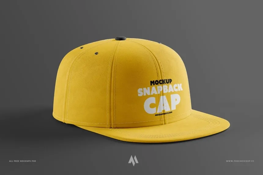 Mockup mũ Snapback miễn phí