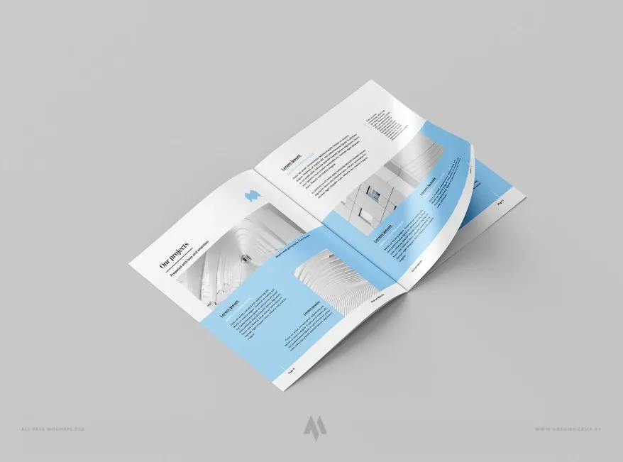 A4 brochure mockup