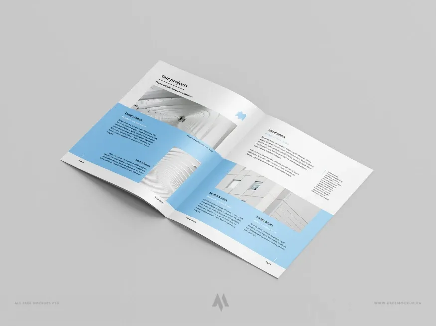 A4 brochure mockup