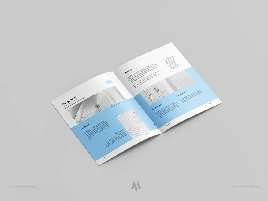 A4 brochure mockup