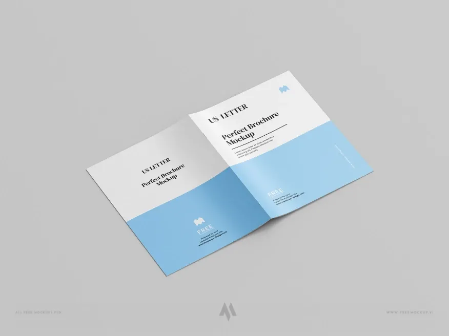 A4 brochure mockup