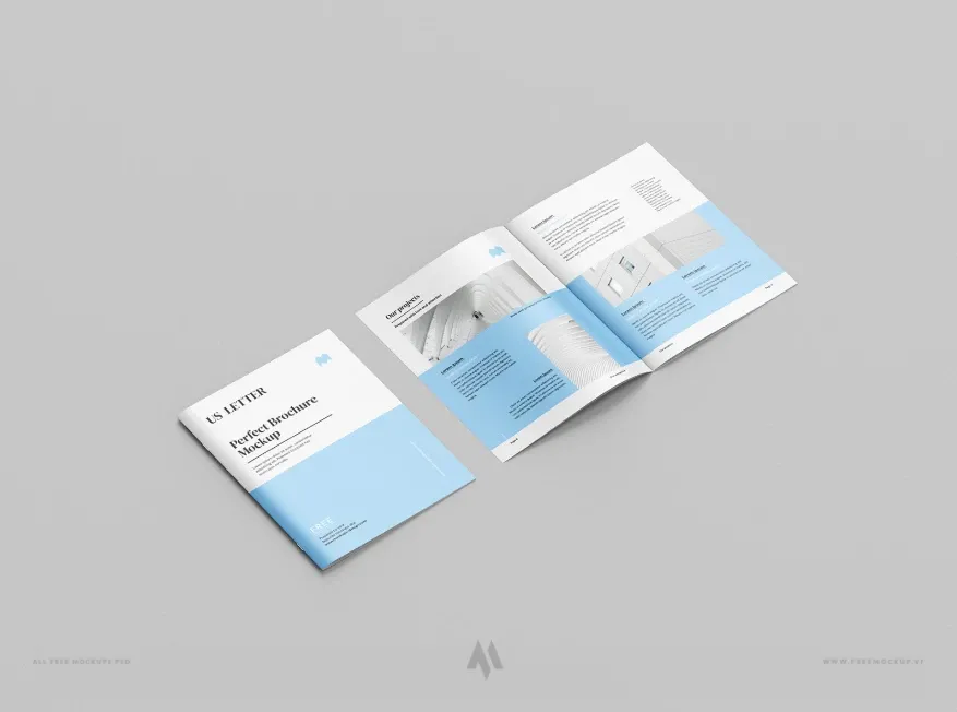 A4 brochure mockup