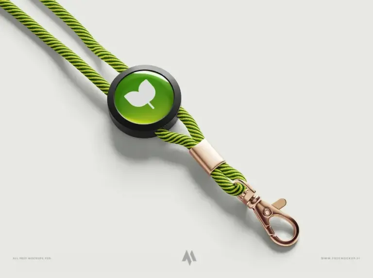 Mockup dây đeo thẻ miễn phí