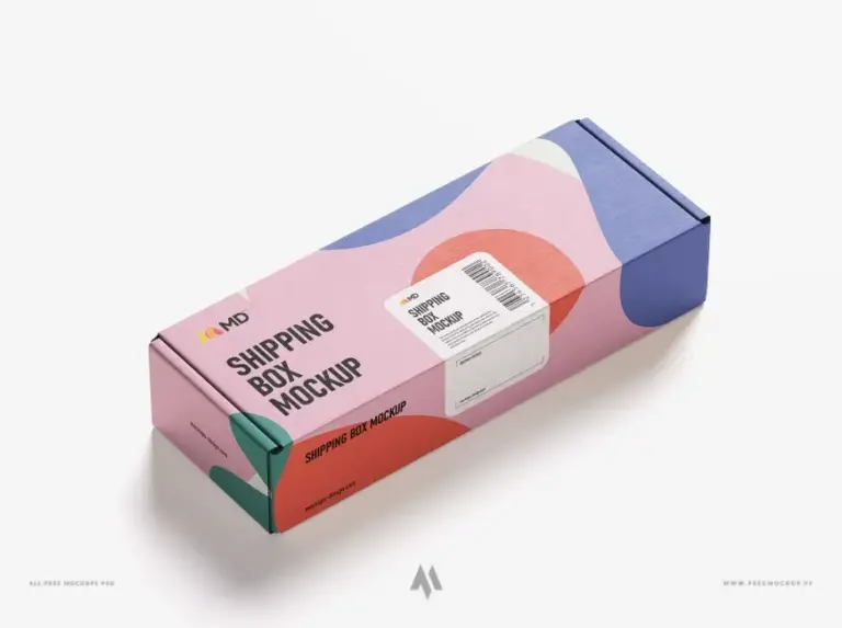 Mockup hộp giấy gói hàng