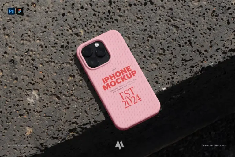 Mockup ốp lưng iphone miễn phí