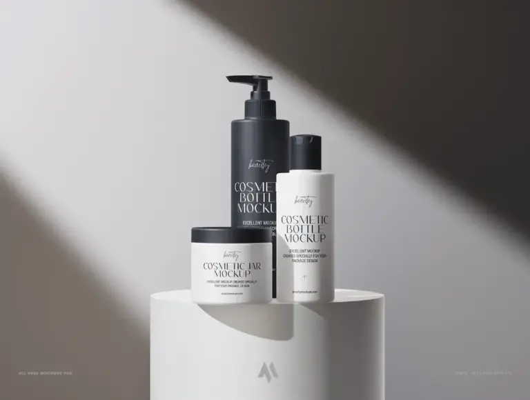Mockup bộ mỹ phẩm miễn phí