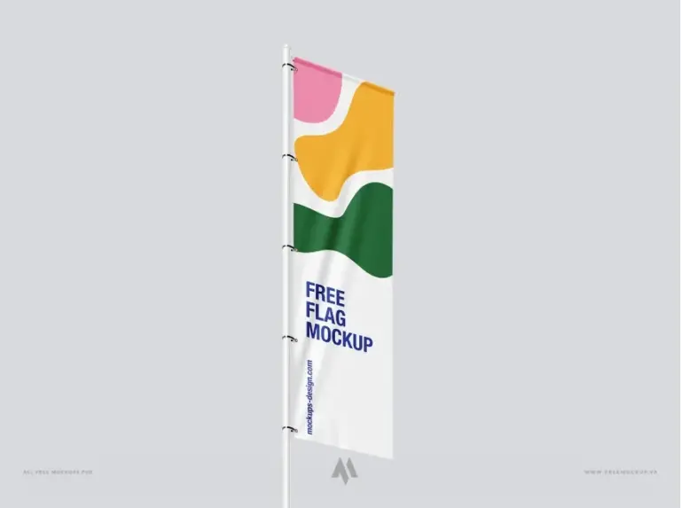 Mockup cờ phướn miễn phí