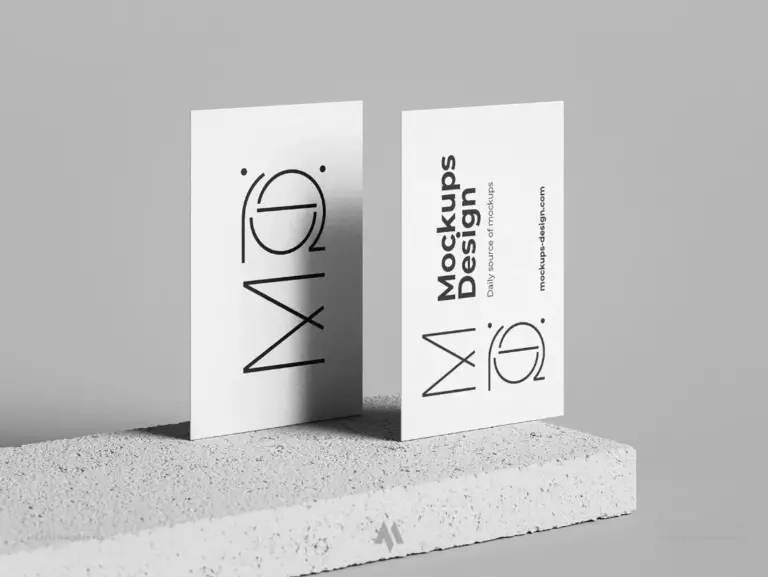 4 mẫu mockup business card miễn phí