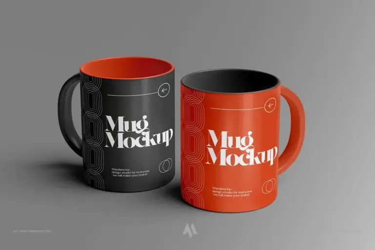 4 file mockup cốc nước miễn phí