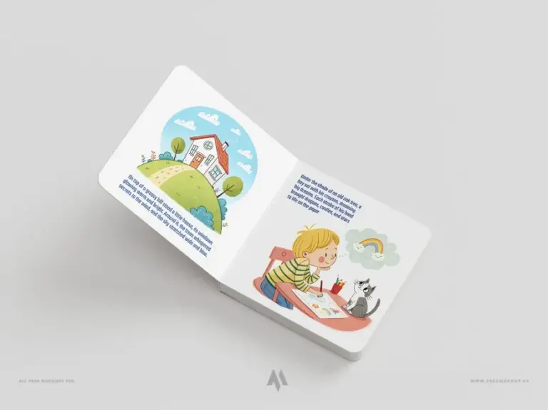 Mockup sách thiếu nhi miễn phí