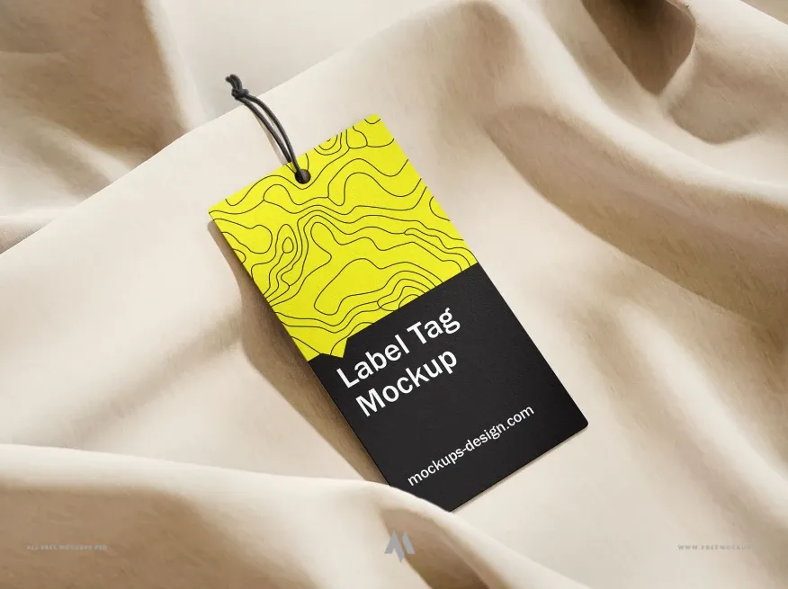 Mockup tag quần áo thời trang