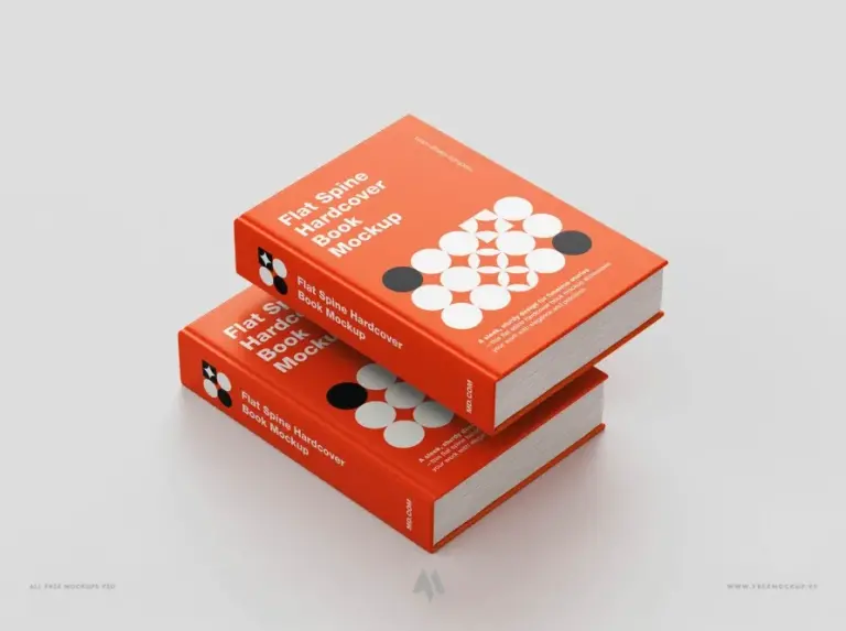 Bộ mockup sách bìa cứng miễn phí