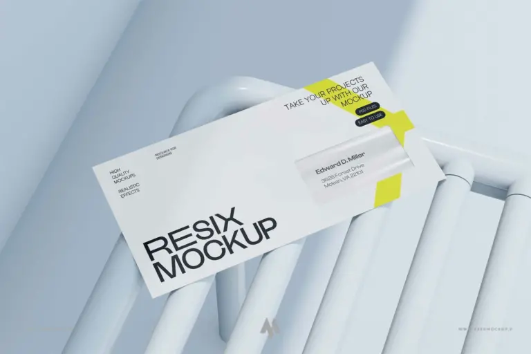 Mẫu mockup phong bì thư chuyên nghiệp