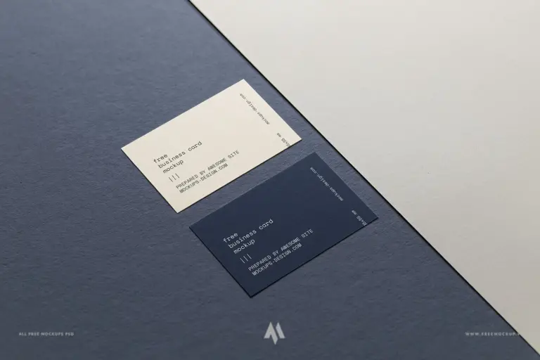 Mẫu Mockup Danh Thiếp giấy mỹ thuật