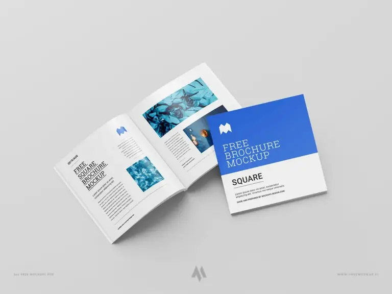 Mockup Brochure Vuông Đỉnh Cao – Miễn Phí!