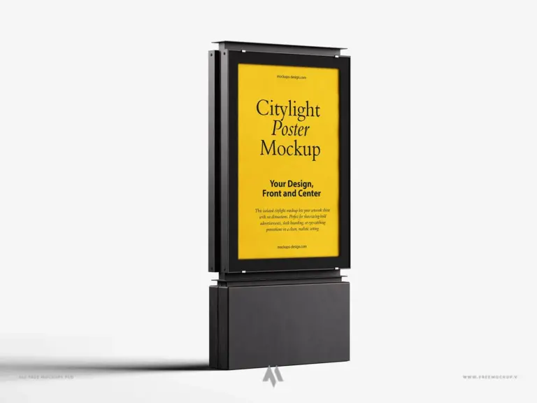 Mockup Citylight Đỉnh Cao: Trình Bày Quảng Cáo Chuyên Nghiệp!
