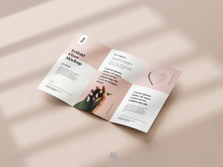 Mockup tờ rơi gấp 3 MIỄN PHÍ – Thiết kế ấn tượng tức thì!