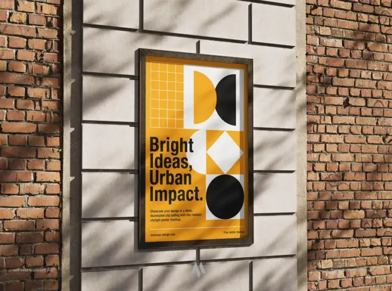 Mockup Poster Citylight Đẹp Mắt – Thiết Kế Trong Không Gian Thực Tế
