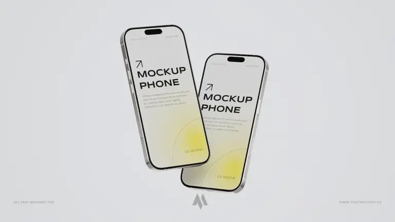 iPhone Mockup Chân Thực – Hiển Thị Ứng Dụng & Web Đẳng Cấp