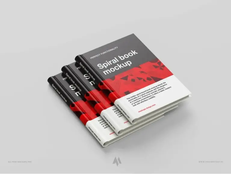 Mockup sổ gáy xoắn ẩn sang trọng – kết hợp hoàn hảo giữa tính thẩm mỹ và tiện dụng