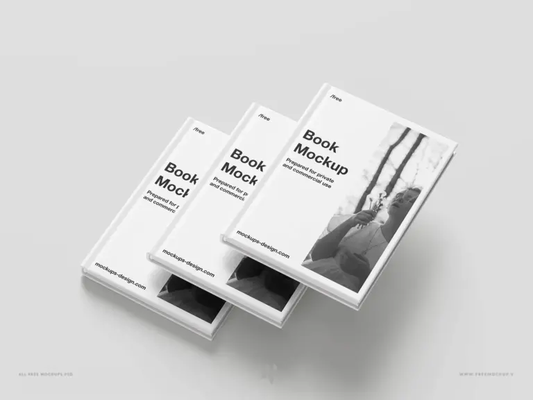 Mockup sách bìa cứng tinh tế