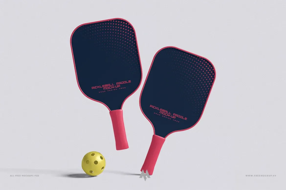 Mockup vợt Pickleball chuyên nghiệp
