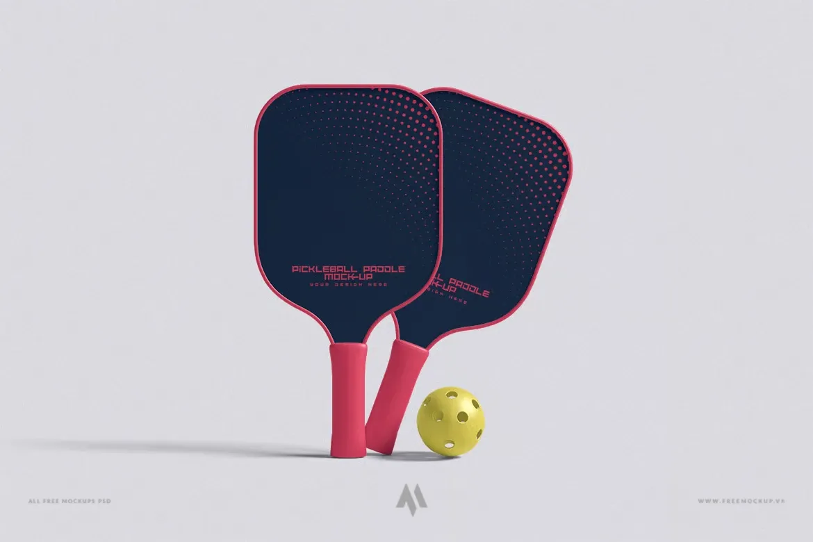 Mockup vợt Pickleball chuyên nghiệp