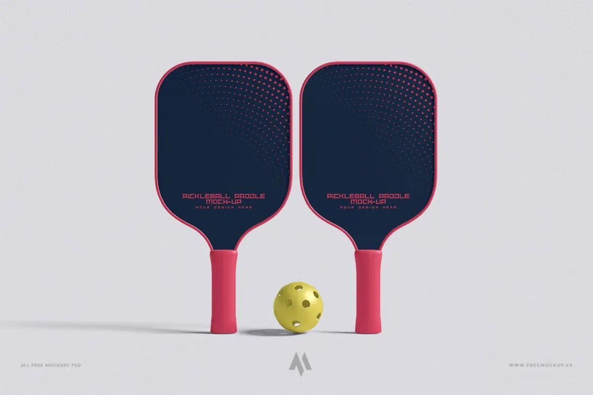 Mockup vợt Pickleball chuyên nghiệp