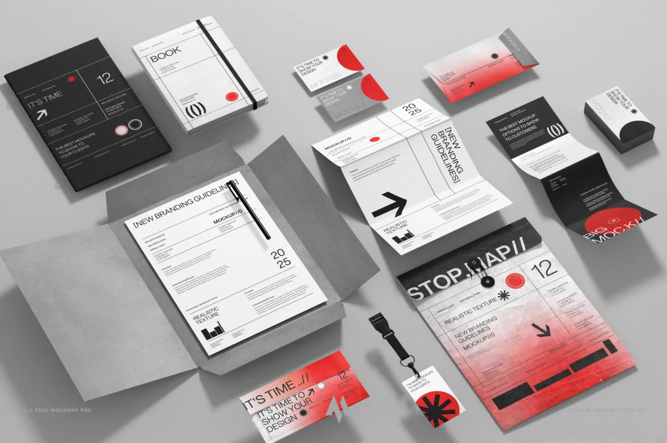Bộ mockup nhận diện thương hiệu hiện đại