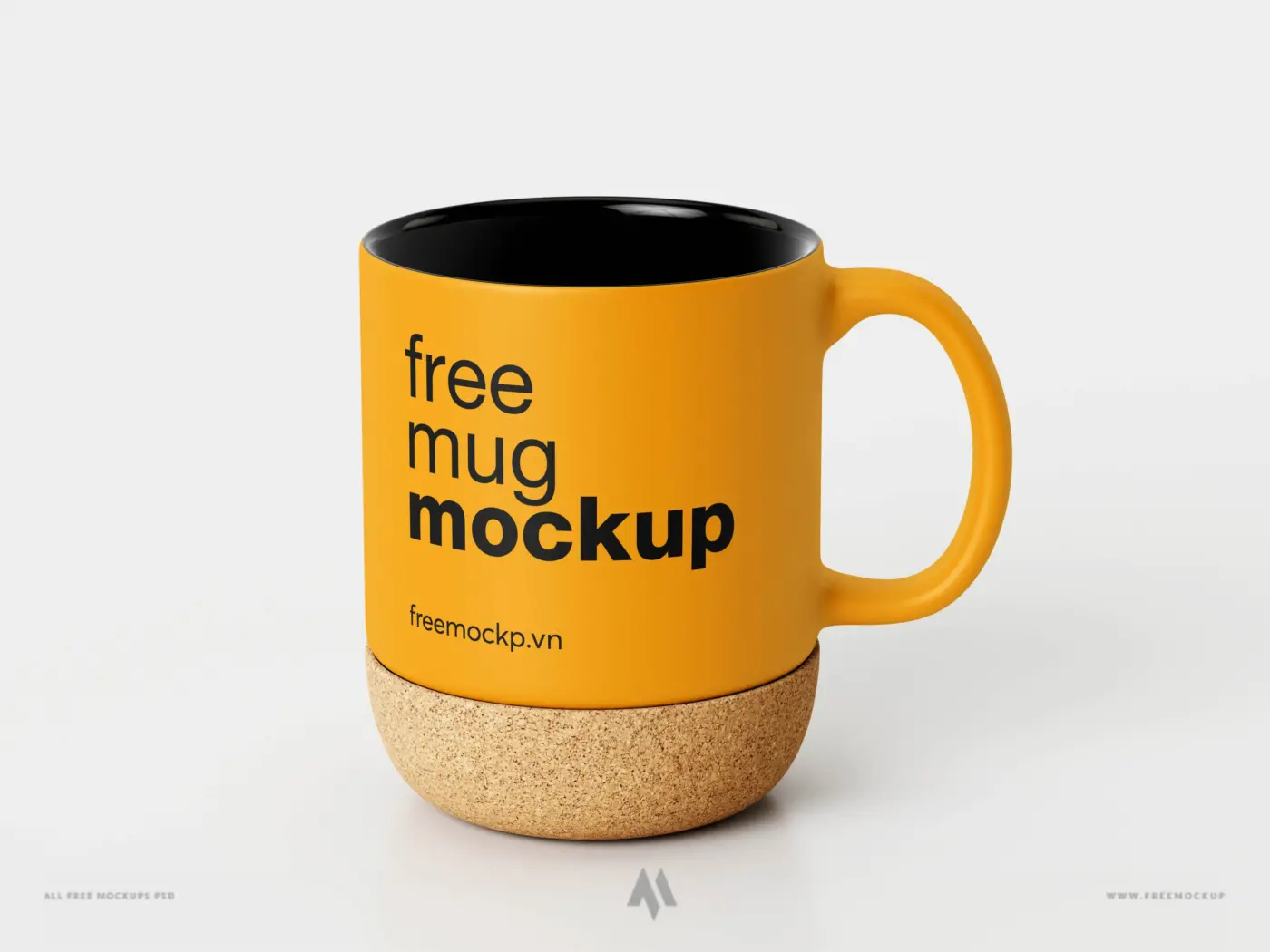 Mockup cốc gốm đế bàn