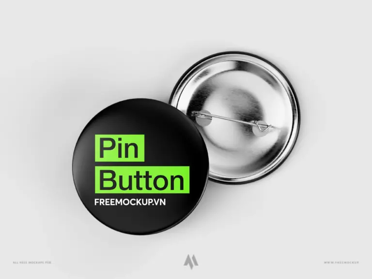 Mockup huy hiệu tròn chuyên nghiệp