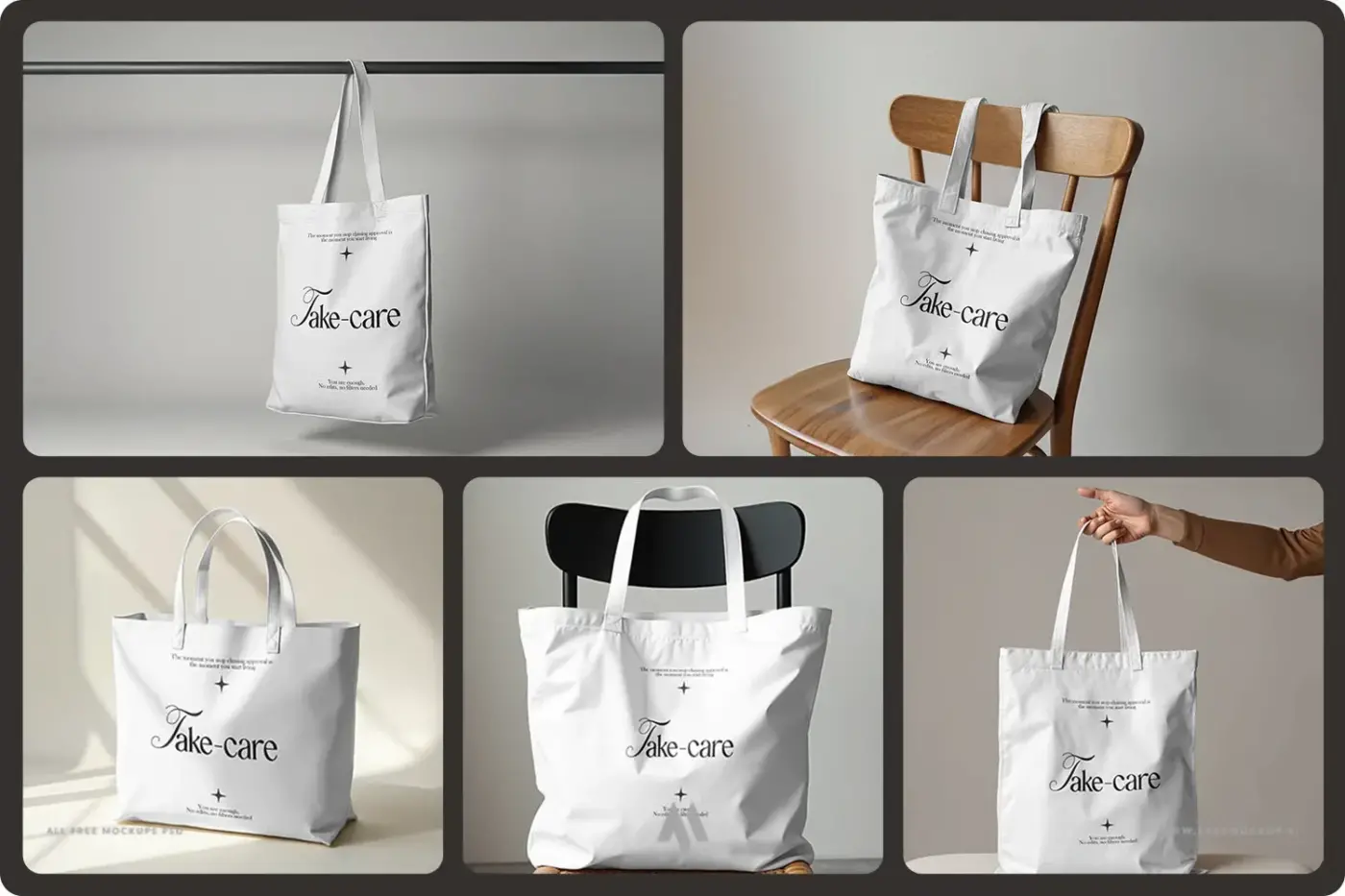 Mockup túi vải canvas sành d
