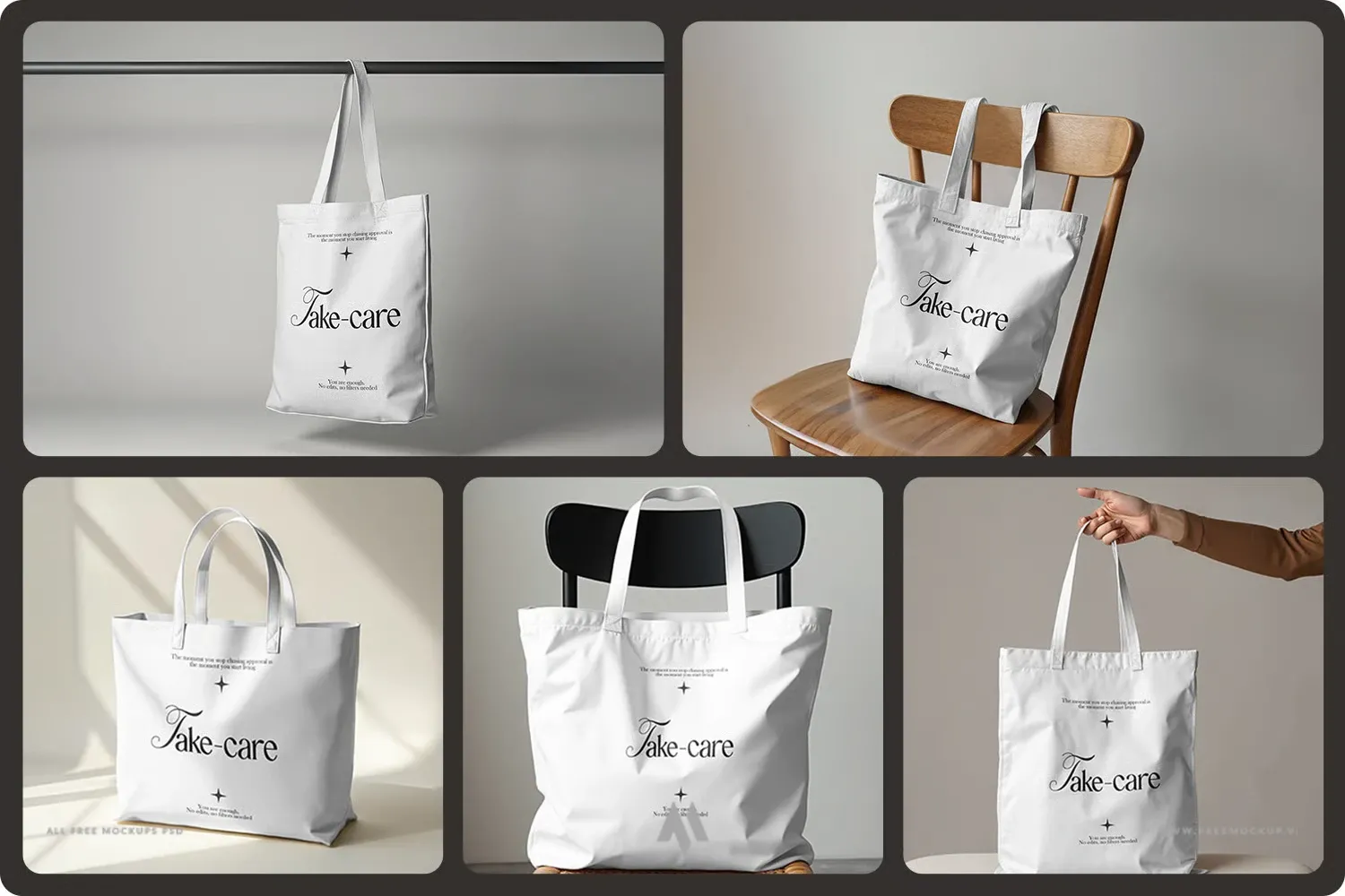 Mockup túi vải canvas sành d