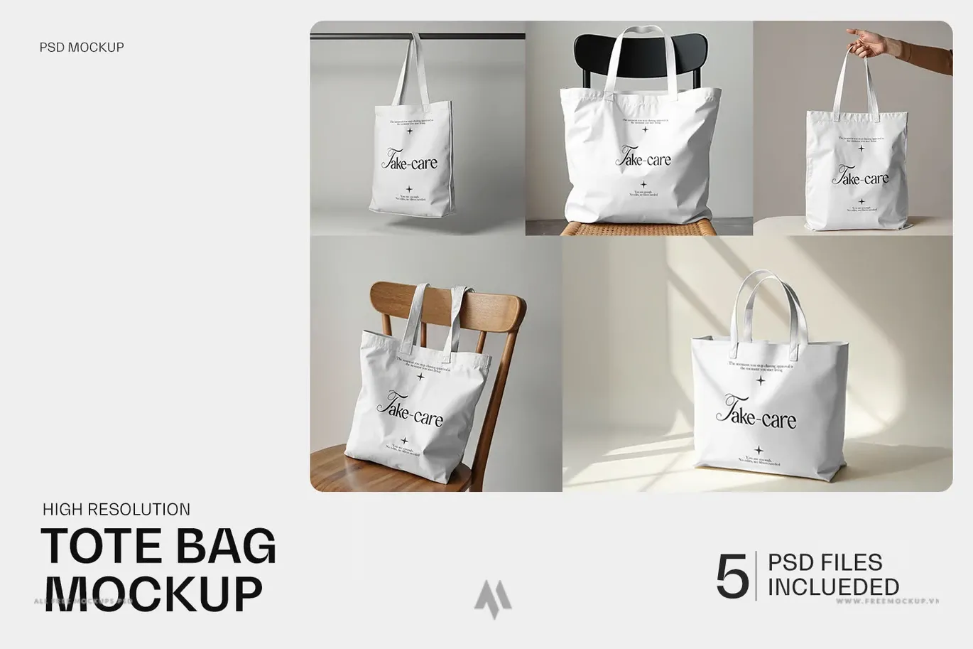 Mockup túi vải canvas