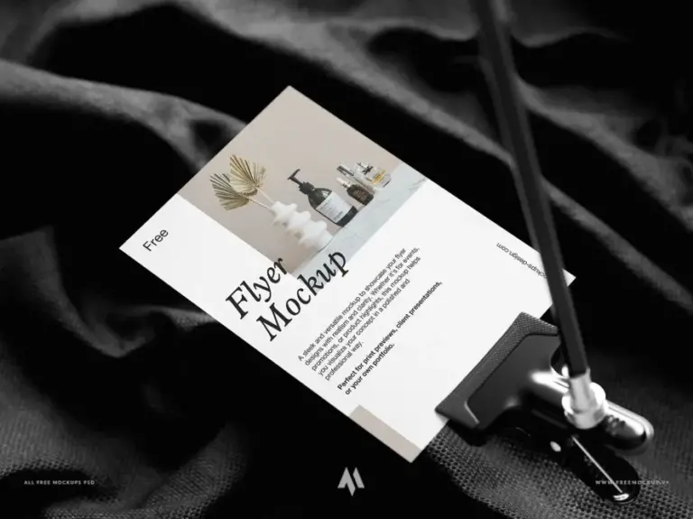 Mockup tờ rơi chuyên nghiệp miễn phí
