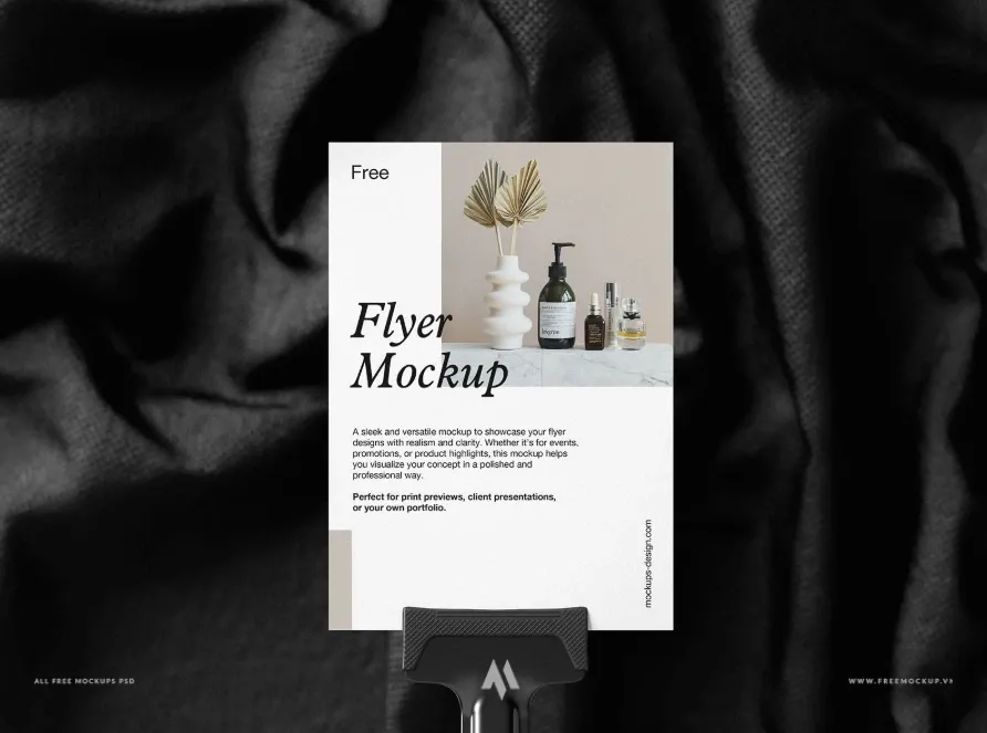 Mockup tờ rơi chuyên nghiệp miễn phí
