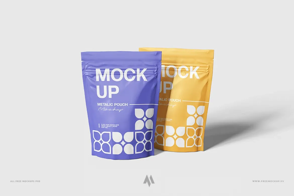 Mockup túi zipper nhựa