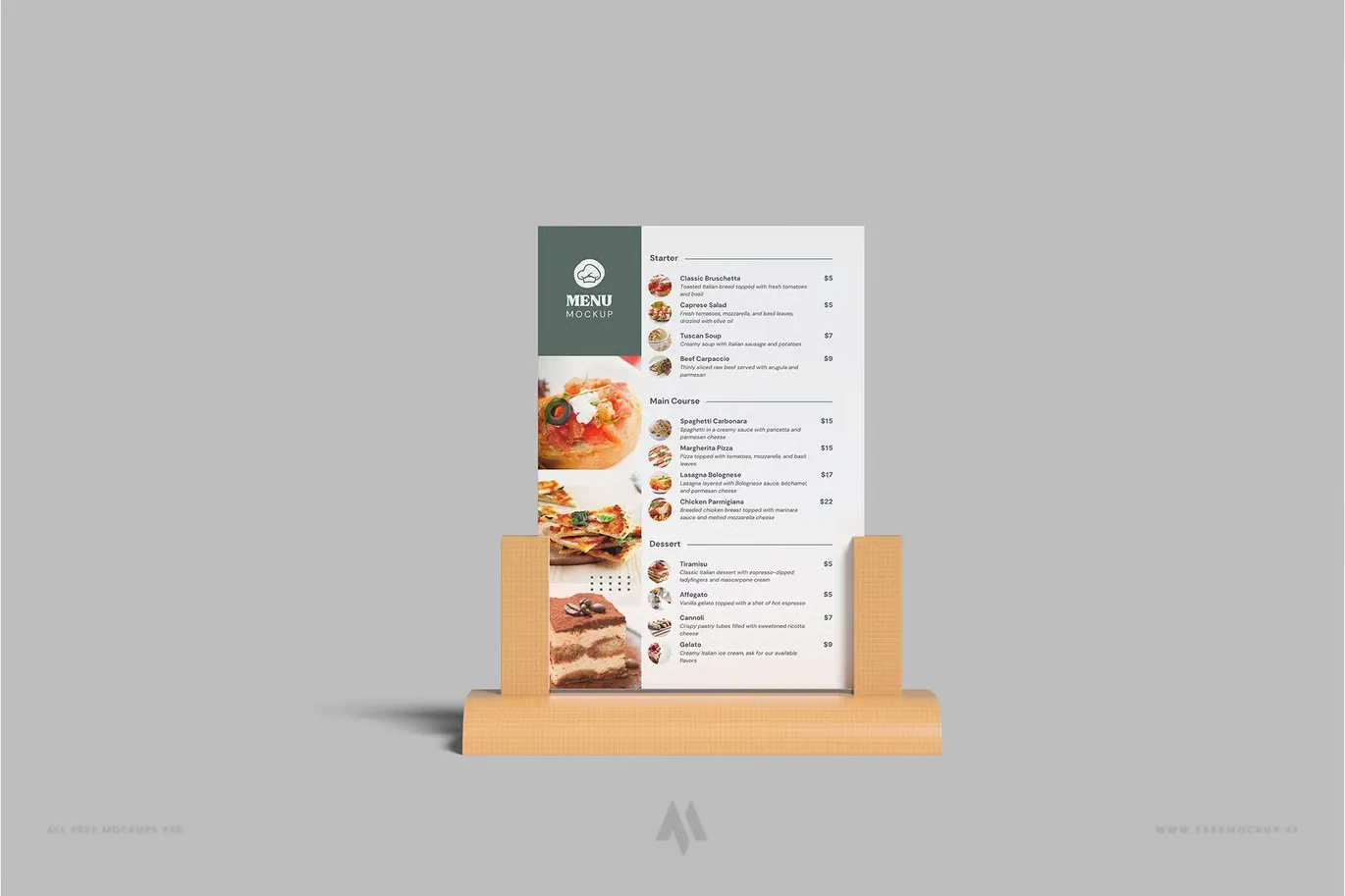 Mockup thực đơn: Trình bày ấn tượng, chinh phục khách hàng!