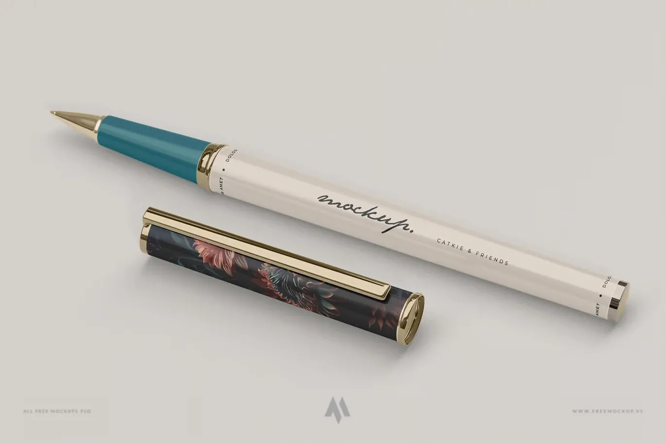 Bộ mockup bút máy sang trọng