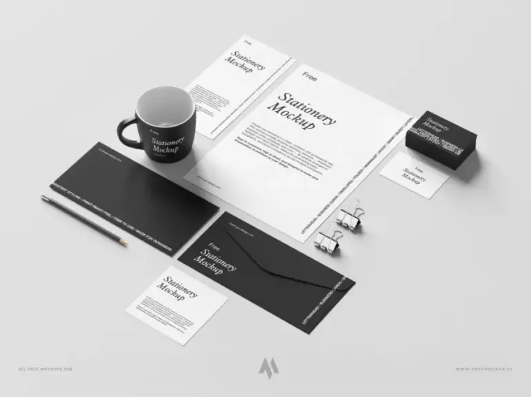 Bộ mockup văn phòng phẩm chuyên nghiệp