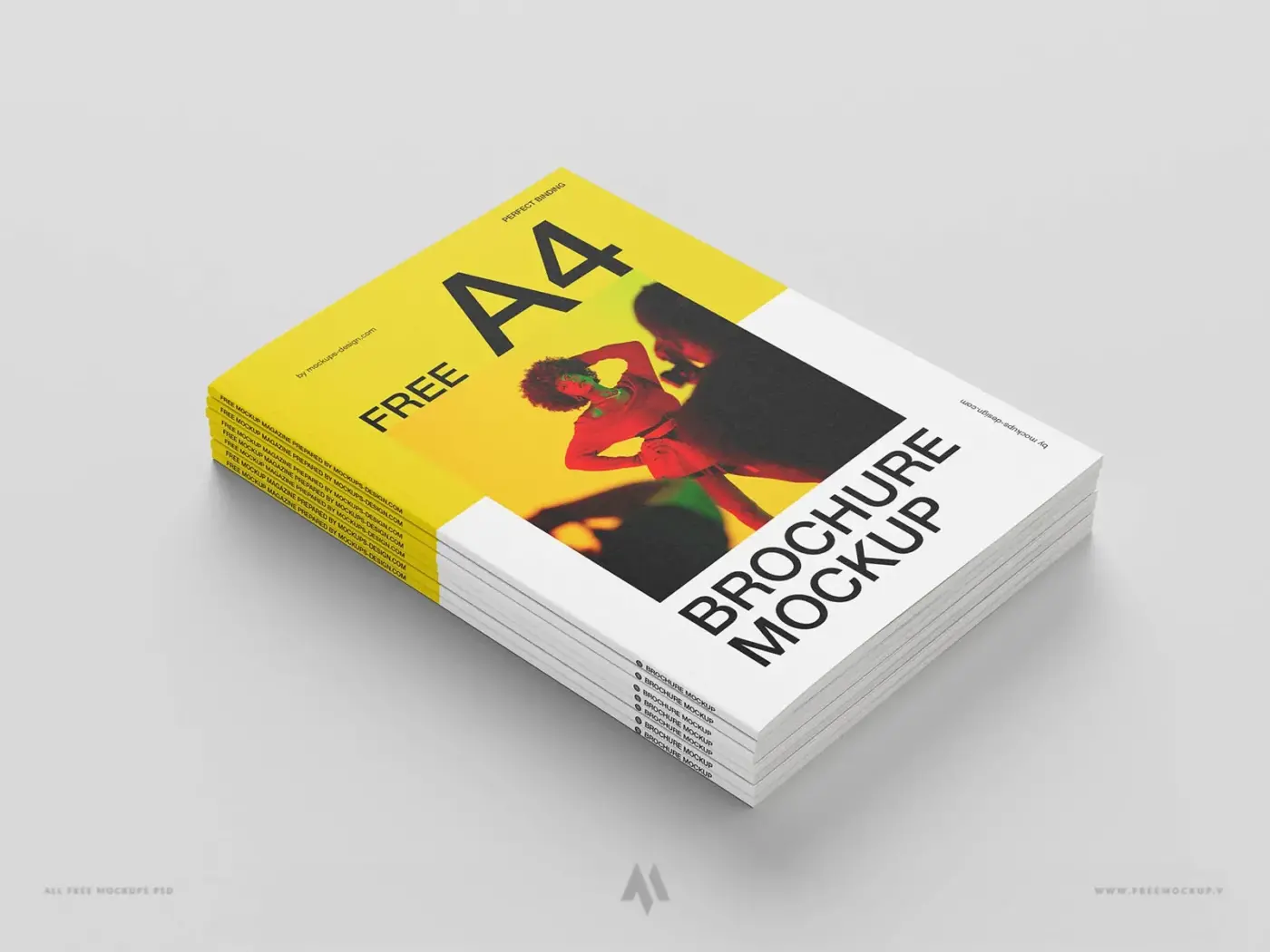 Mockup brochure A4 PSD chuyên nghiệp