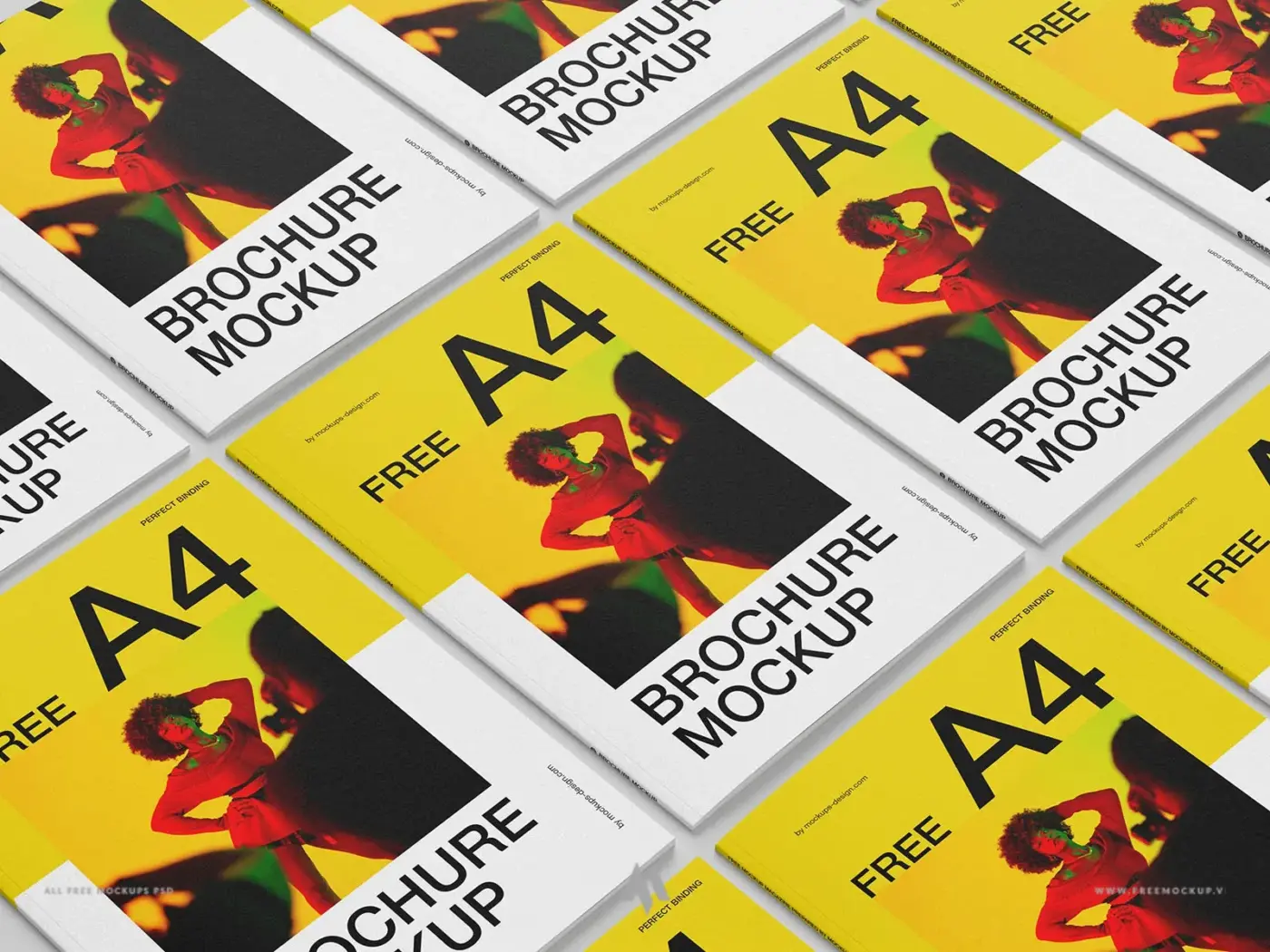 Mockup brochure A4 PSD chuyên nghiệp