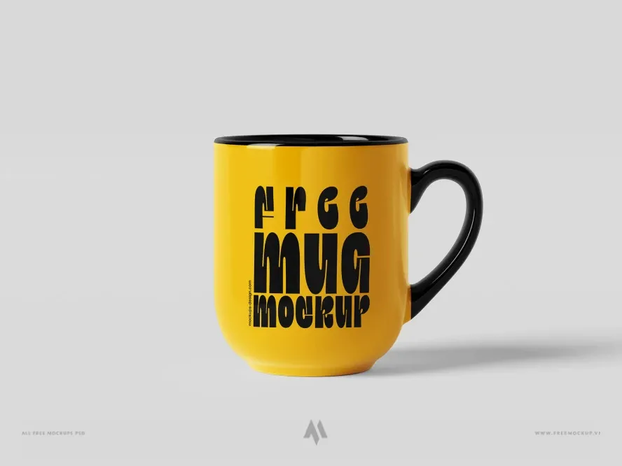 Mockup cốc sứ PSD miễn phí