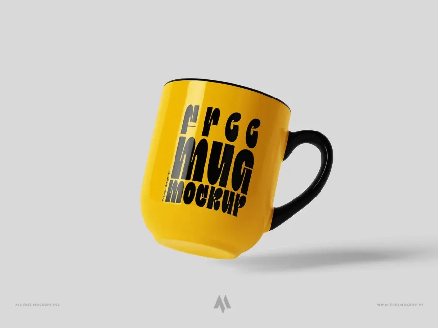 Mockup cốc sứ PSD miễn phí