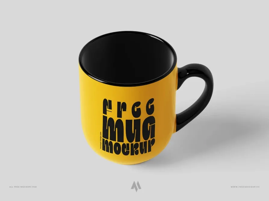 Mockup cốc sứ PSD miễn phí