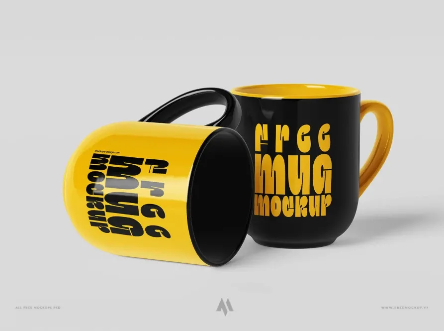 Mockup cốc sứ PSD miễn phí
