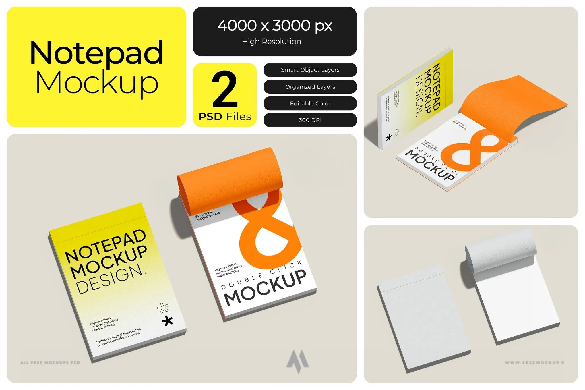 Mockup sổ tay miễn phí