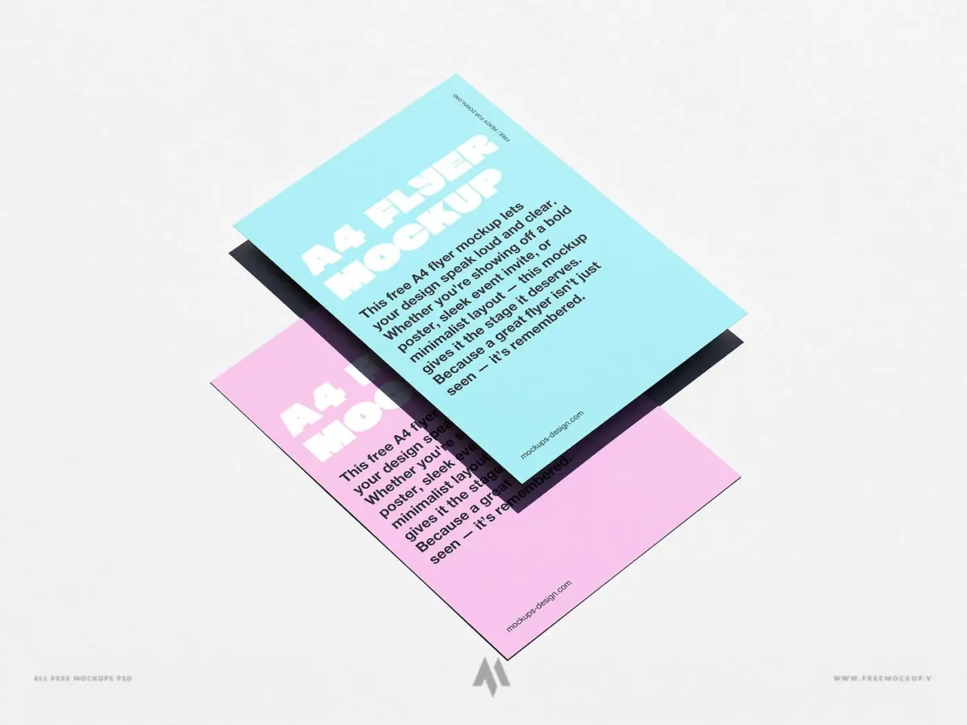 Mockup Flyer A4 trình bày ấn tượng
