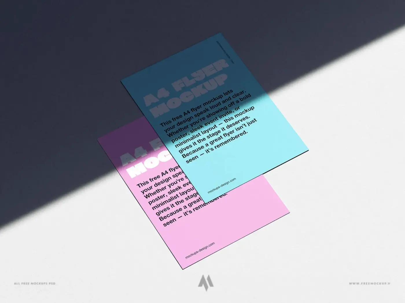 Mockup Flyer A4 trình bày ấn tượng